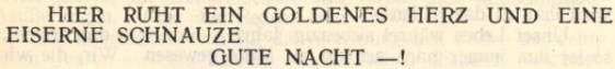 Tucholsky-Grabspruch in der Weltbühne